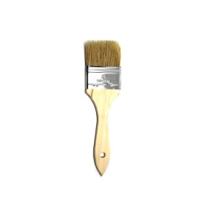 2" Chip Brush with Natural Bristle and Wood Handle 